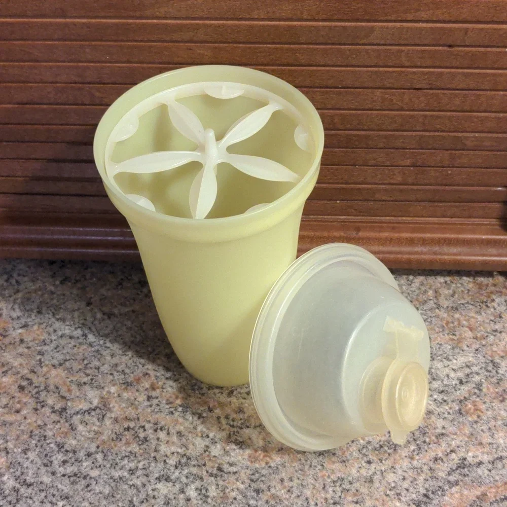 Vintage Tupperware Shelf Saver 1243-6 and Tupperware Gravy Shaker Cup 844-3